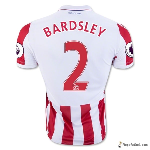Camiseta Stoke City Replica Primera Ropa Bardsley 2016/17 Rojo